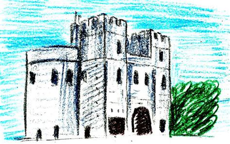 How To Draw A Medieval Castle Castle Drawing Medieval Drawings Drawings ...