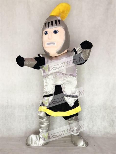 Adult Silver Knight College of St Rose Mascot Costume