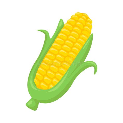 Corn on the Cob Sign Emoji Icon Illustration. Maize Vector Symbol ...