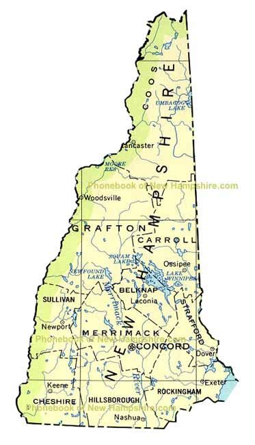 New Hampshire Colony Map | Tour Map