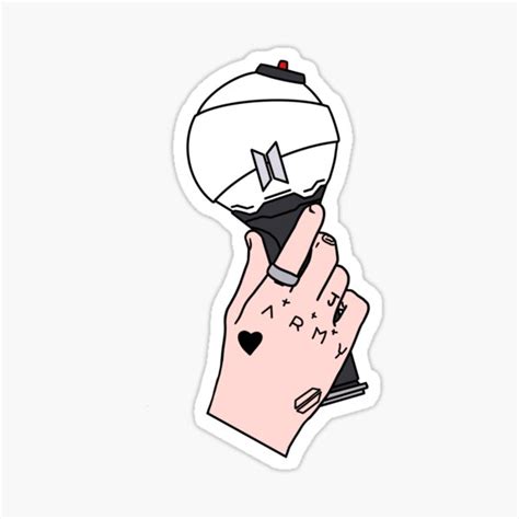 "BTS Army with Jungkook hand tattoo" Sticker for Sale by ...