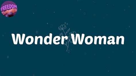 (Lyrics) Wonder Woman - WSTRN - YouTube