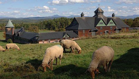 Pastoral scene: Shelburne Farms, one of the stops on the Vermont Cheese Trail, makes cheese from ...