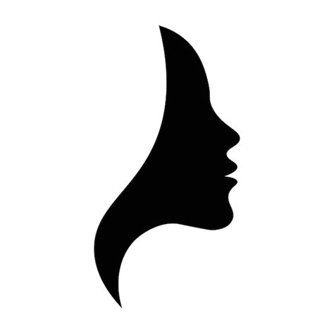 Silhouette Of Woman Face