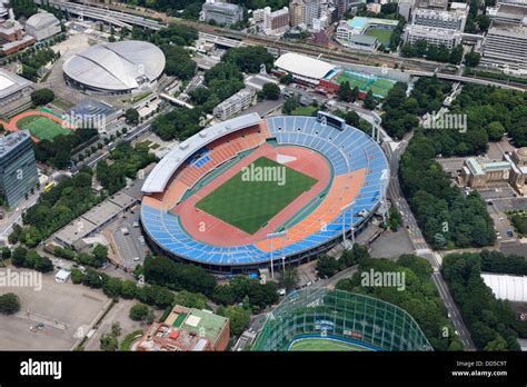 Tokyo Olympic Stadium: Tokyo, Japan: Aerial view of proposed venue for ...