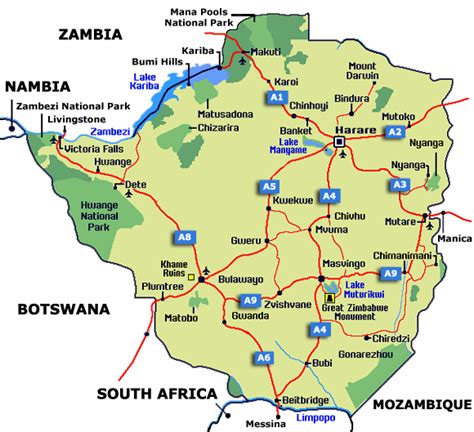 Where is Harare Zimbabwe? | Harare Zimbabwe Map | Map of Harare Zimbabwe - TravelsMaps.Com