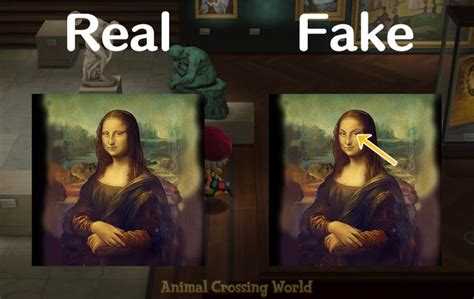 real vs fake art acnh list