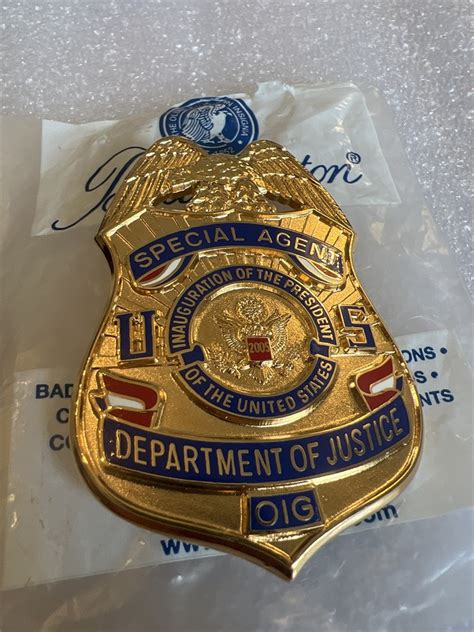 Collectors-Badges Auctions - Special agent department of justice OIG ...