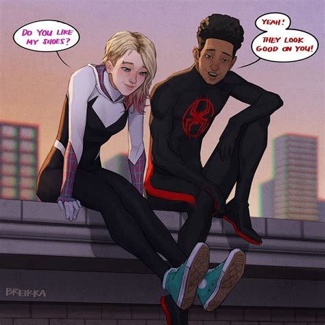 Pin by 𝐒𝐰𝐨𝐫𝐝 on comics | Spiderman and spider gwen, Miles spiderman ...