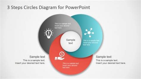 3 step circles diagram for PowerPoint | Circle diagram, Diagram design, Powerpoint slide designs