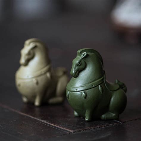 Handmade Zisha Yixing Clay Tang Dynasty Horse Tea Pet