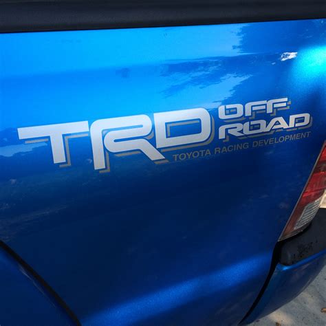 2 side Toyota TRD Truck Off Road 4x4 Toyota Racing Tacoma Decal Vinyl Sticker#3