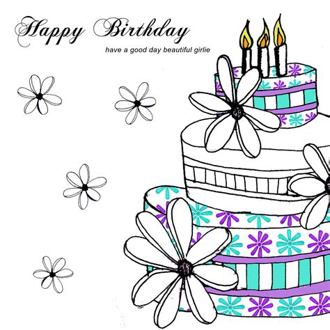 Happy Birthday Drawing Designs at GetDrawings | Free download