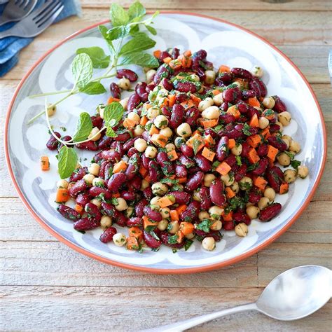 Moroccan Kidney Bean & Chickpea Salad Recipe - EatingWell