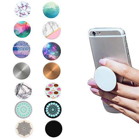 Fashion Phone Holder Expanding Stand and Grip Pop Socket Mount for Cellphones Tablets For iPhone ...