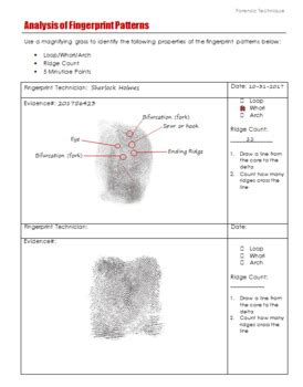 Forensics: Fingerprint Pattern Analysis by STEM Teacher Inspiration