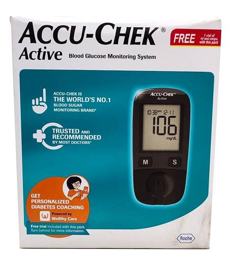 Accu-Chek Active Blood Glucose Monitoring System at Rs 1400/box | Blood Glucose Meter in Kolkata ...