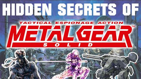 Hidden Secrets in Metal Gear Solid (PSX) - YouTube