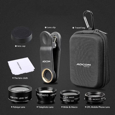 5 in 1 Mobile Phone Camera Lens Kit | Adcom India :)