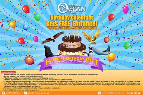 Manila Shopper: Manila Ocean Park Birthday Promo: Jan-Feb 2016