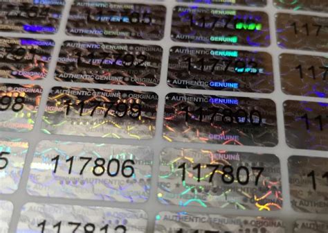 TAMPER PROOF STICKERS 10mm x 20mm Serial Numbers Genuine Hologram Void Labels $3.63 - PicClick