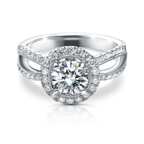 Engagement Ring Round Halo - Richards Gems and Jewelry