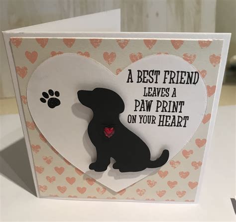 Dog sympathy card using happy tails from stampin up | Pet sympathy cards, Sympathy cards ...