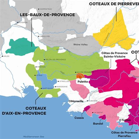 Provence Wine Map (Digital Download PDF) | Wine Folly