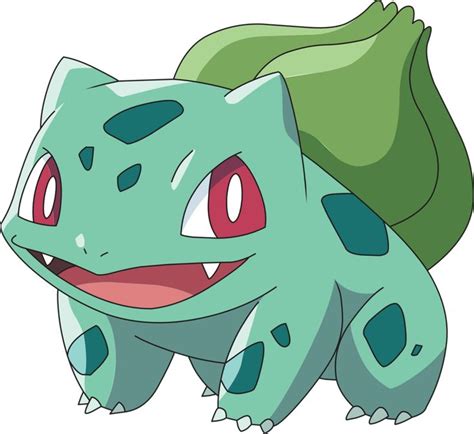 a green and blue pokemon with red eyes