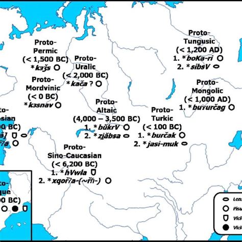 Linguistic and geographical evolution of the Proto-Indo-European roots... | Download Scientific ...