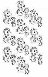 Baby Seahorses Coloring Page  Free Printable Pages sketch template