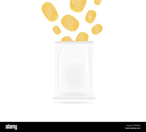 Blank Chip Bag Mockup Png