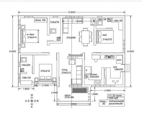 1200 Sq Ft 3BHK Modern Single Floor House and Free Plan (1) - Home Pictures