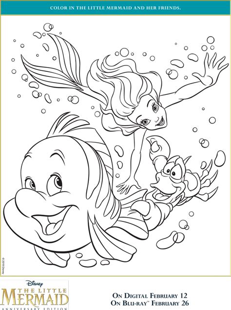 Disney Mermaids Coloring Pages