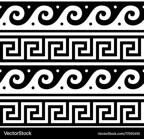 Ancient greek seamless pattern - traditional Vector Image