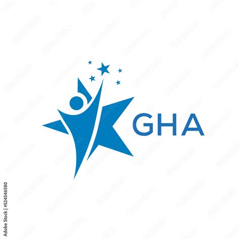 GHA Letter logo white background .GHA Business finance logo design vector image in illustrator ...