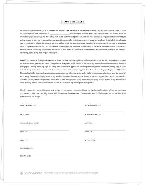 The Complete Guide to Actor Release Forms (FREE Template)