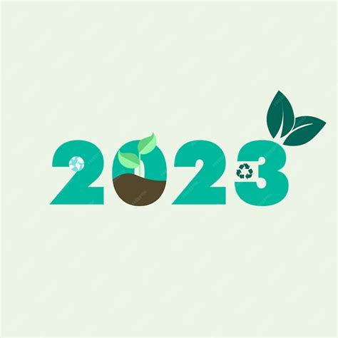 Premium Vector | Happy new year 2023 green version, make 2023 green. go ...