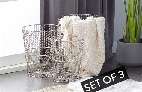 Metal Wire Storage Baskets – Decor Steals