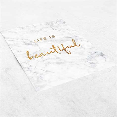 Life is Beautiful Poster Life is Beautiful Life is Beautiful | Etsy