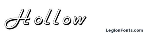 Hollow Font Download Free / LegionFonts