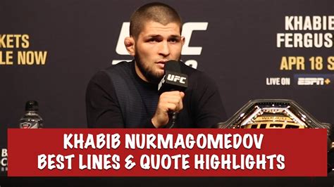 Khabib Nurmagomedov best lines and best quotes compilation - YouTube