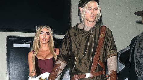 Megan Fox wears a deep bodysuit to channel Zelda with MGK as Link on ...