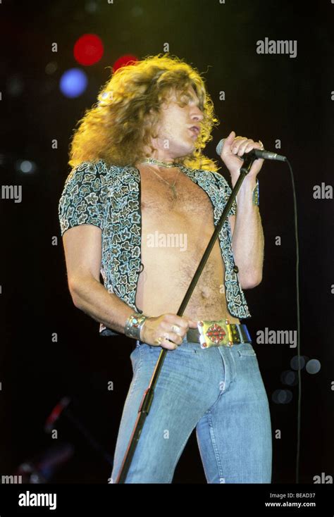 LED ZEPPELIN - UK rock group with Robert Plant Stock Photo - Alamy