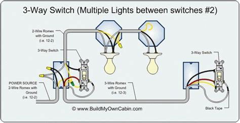 3-Way Switch diagram (multiple lights between switches) | Light switch ...