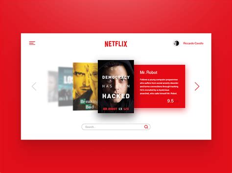 Netflix TV App. by Riccardo Cavallo on Dribbble