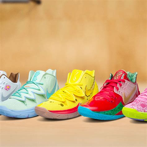 Kyrie Irving Unveiled His “SpongeBob SquarePants” Line of Nike Sneakers ...