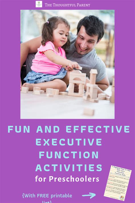 Executive functioning activities can help preschoolers develop much ...