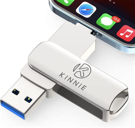 KKINNIE USB-stick voor iPhone 256 GB, High Speed USB 3.0 Photo Stick Omni extern geheugen voor ...