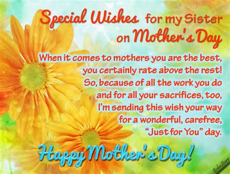 Special Wishes To My Sister. Free Family eCards, Greeting Cards | 123 Greetings